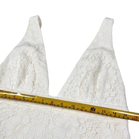 New Reformation Aigio Dress Size 10 Lace Maxi White Wedding Event Prom Timeless - Picture 12 of 16